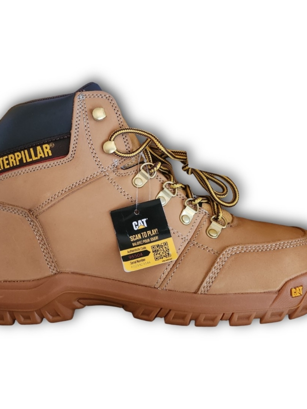 CAT Outline Steel Toe Boots - Honey Reset Size 11m